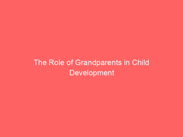 Grandparents' role in educational development